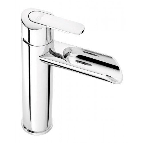 Single-lever basin mixer with 1” 1/4” pop-up waste